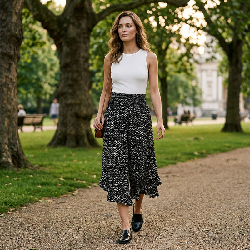 💖50% OFF🌺Women’s Flowy High Waist Wide-Leg Pants – Slimming, Comfy & Chic