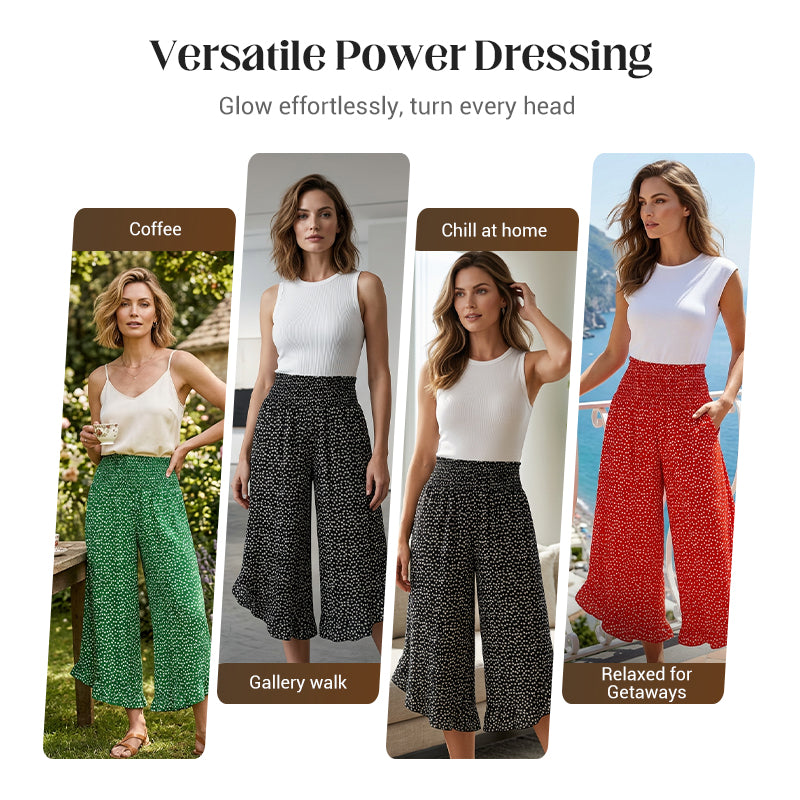 💖50% OFF🌺Women’s Flowy High Waist Wide-Leg Pants – Slimming, Comfy & Chic