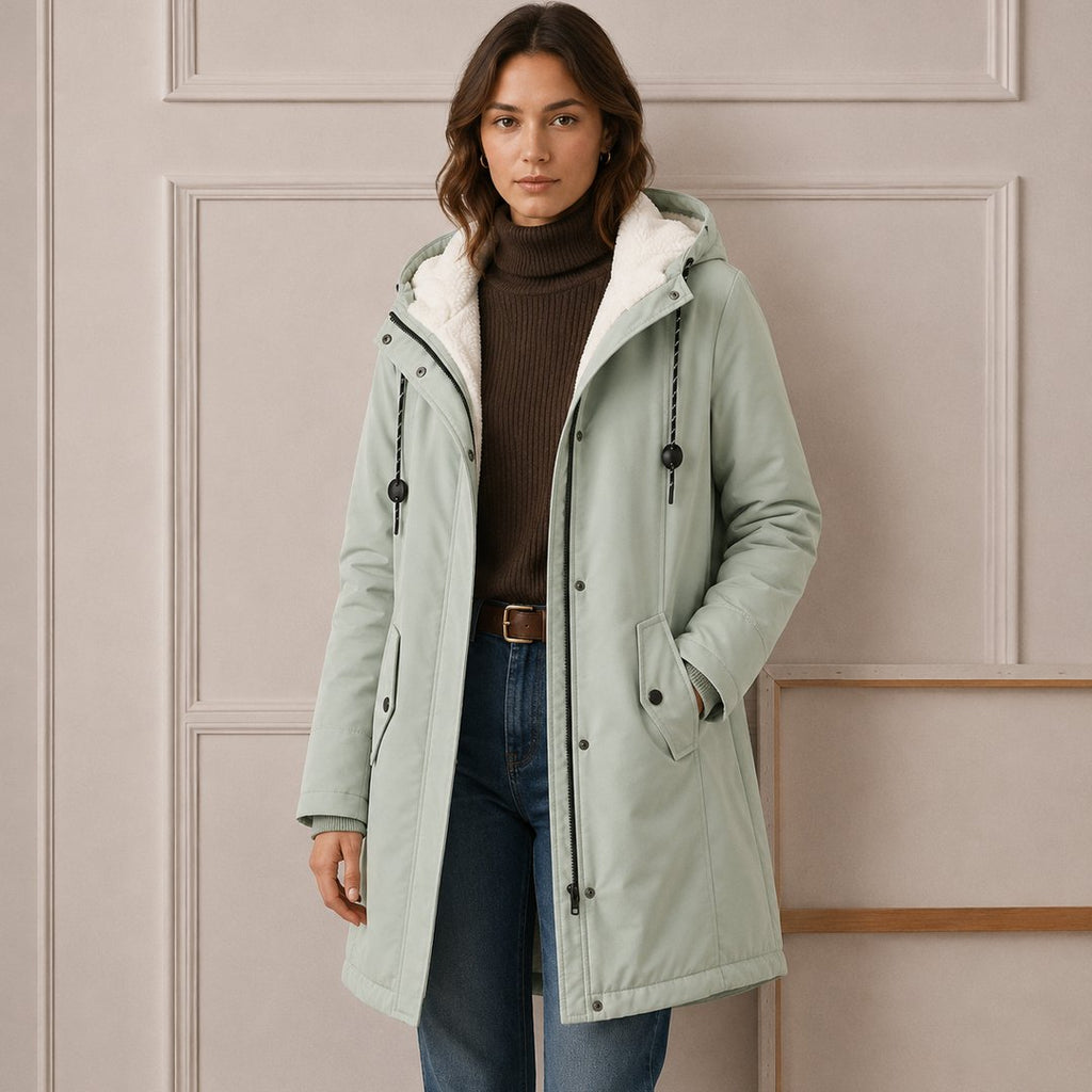 Ernestina | Cozy Hooded Cold Weather Coat