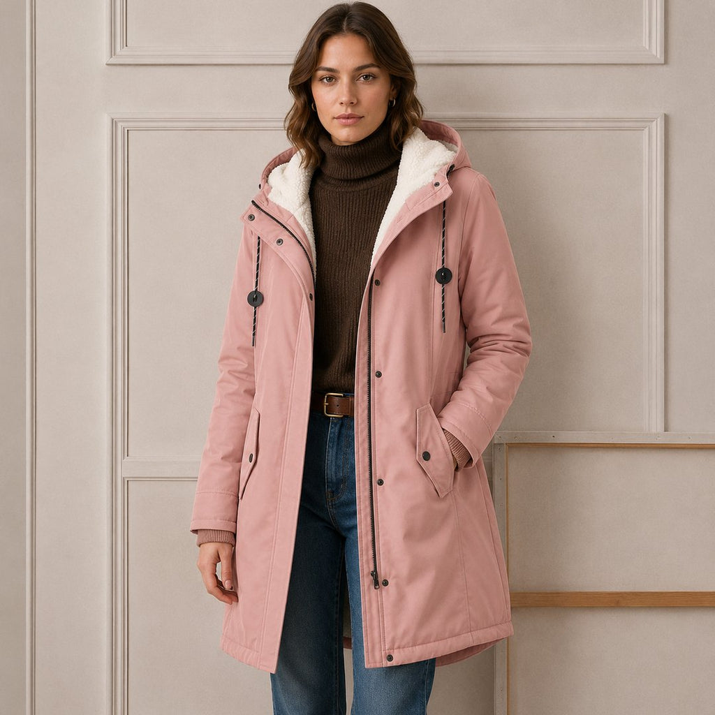 Ernestina | Cozy Hooded Cold Weather Coat