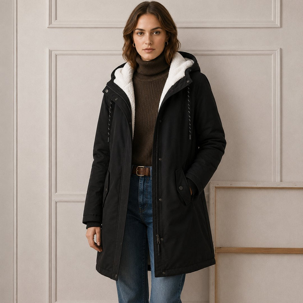 Ernestina | Cozy Hooded Cold Weather Coat