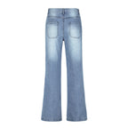 High Waist Loose Wide Leg Mopping Jeans