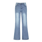 High Waist Loose Wide Leg Mopping Jeans
